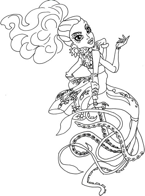 monster high mermaid|monster high mermaid coloring page.